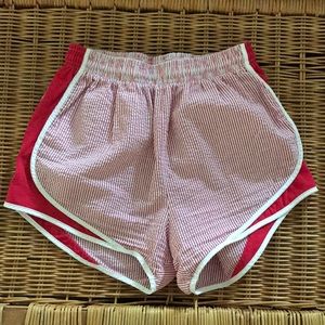 Lauren James Red and white striped shorties